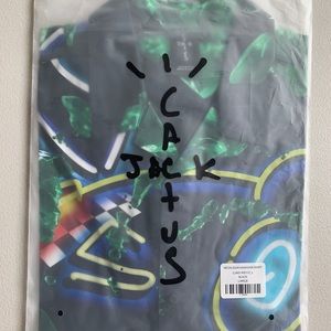 Cactus Jack Neon Sign Hawaiian Shirt